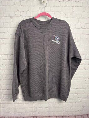 Dynasty Tennessee titans gray sweatshirt NFL textured men's one size or unisex